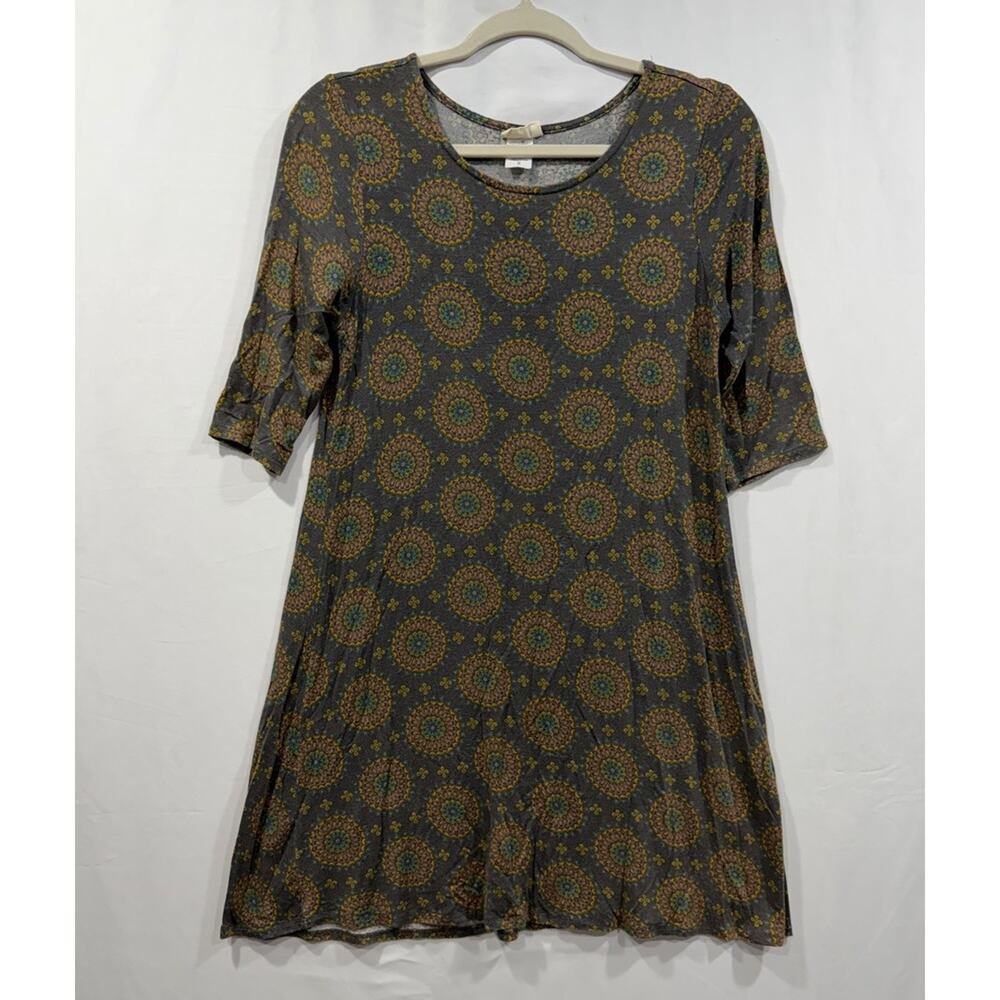 Natural Life All Day Butter Dress Brown Hippie Prairie Cottagecore Small
